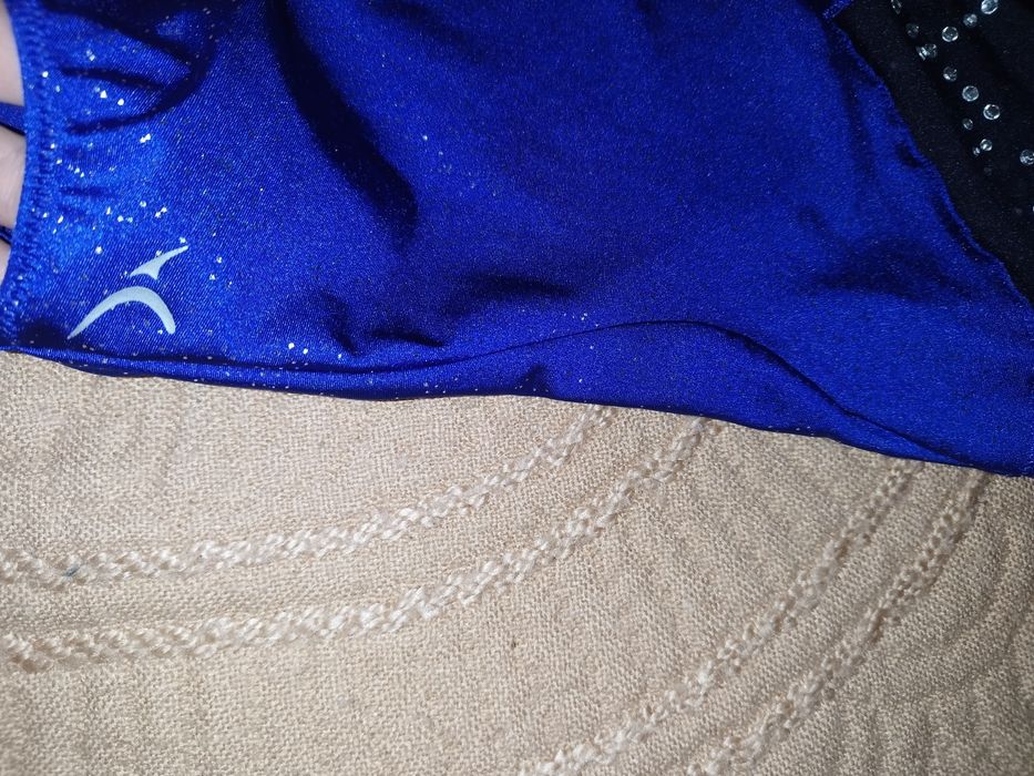 Трико купальник комбидрес для танцев гимнастики