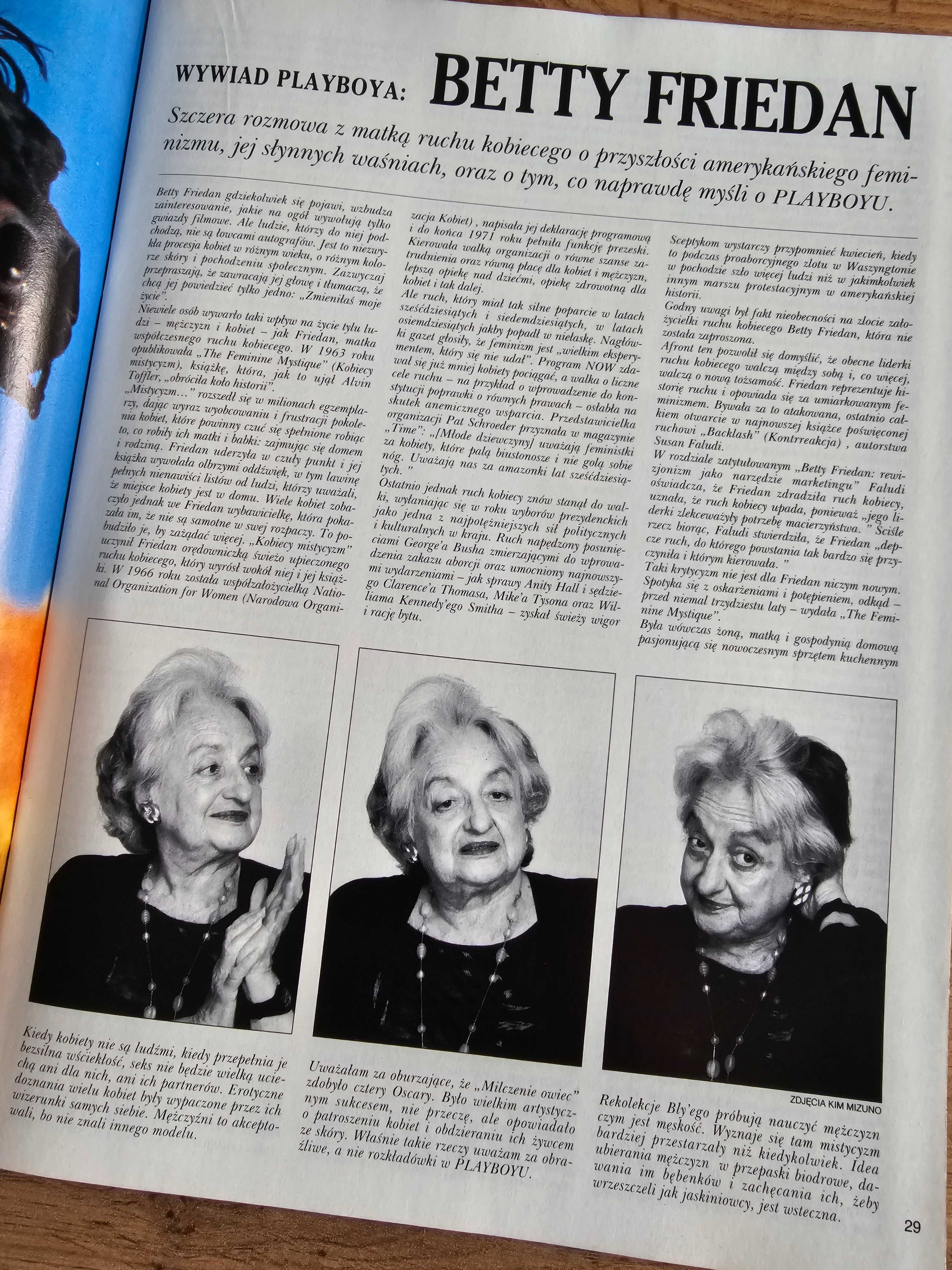 Playboy 1993 - Christina Leardini, Paulina Porizkova, Betty Friedan