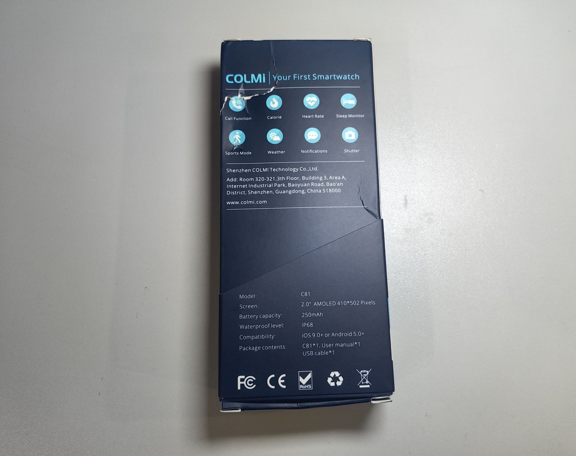 Zegarek Smartwatch Colmi C81 2.0 IP 68 Box DPD