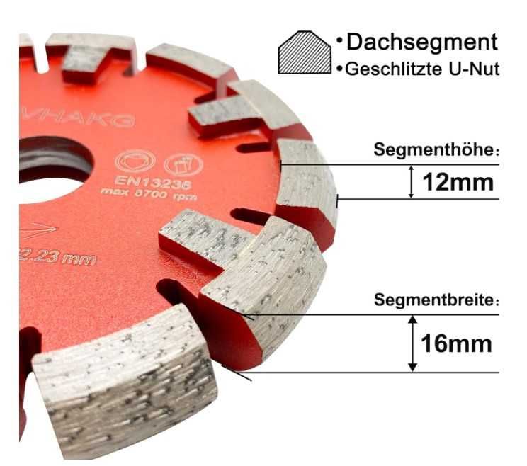 Frez do rowków pod ogrzewanie podłogowe 130 x 16 x 22.23 mm GVHAKG