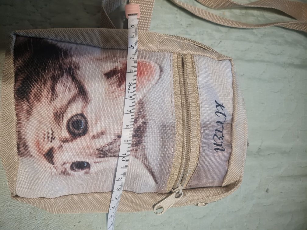 Torebka dla dziewczynki KOT na ramię na zamek