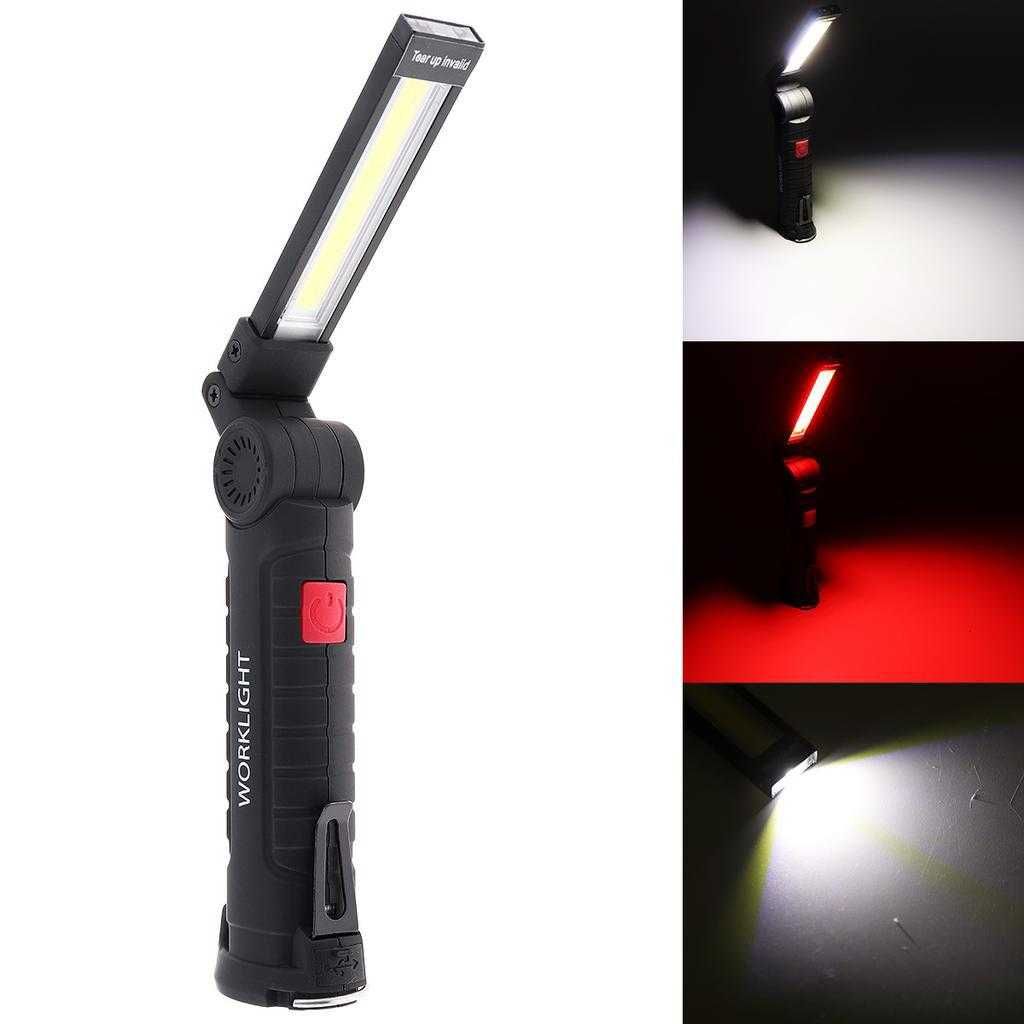 LED фонарик Worklight W-51 с аккумулятором и магнитом