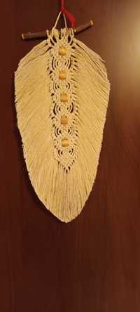 Liść ze sznurka bawełnianego