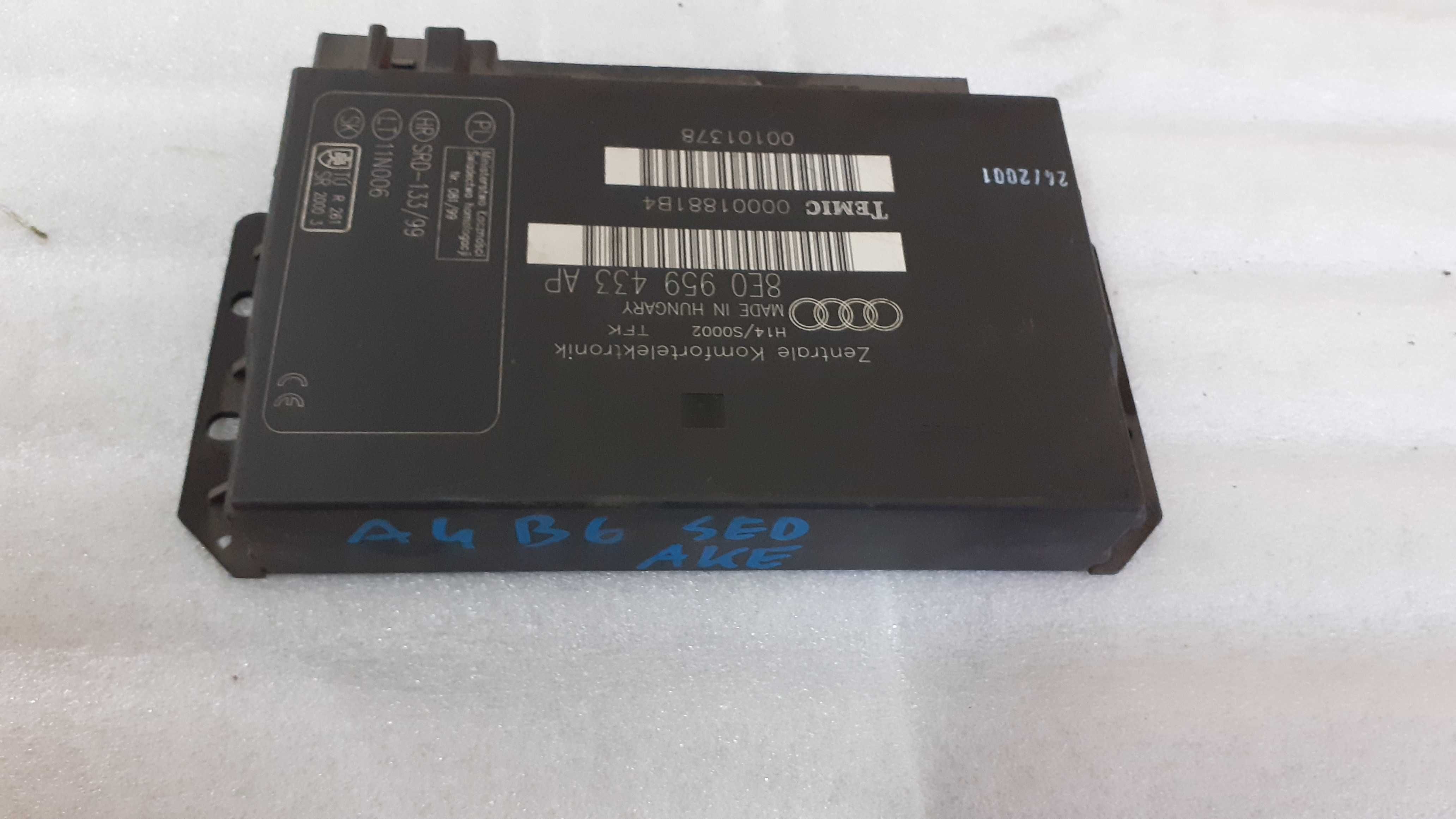 Moduł komfortu audi a4 b6