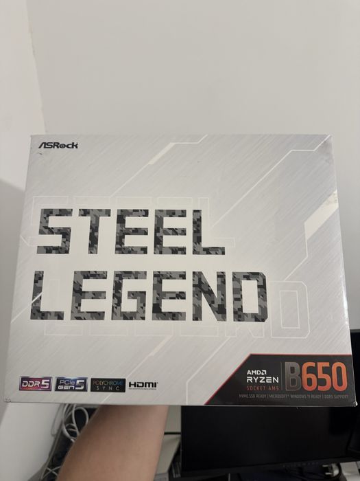 Placa mãe Asrock B650 ATX AM5 Steel Legend WiFi 6E