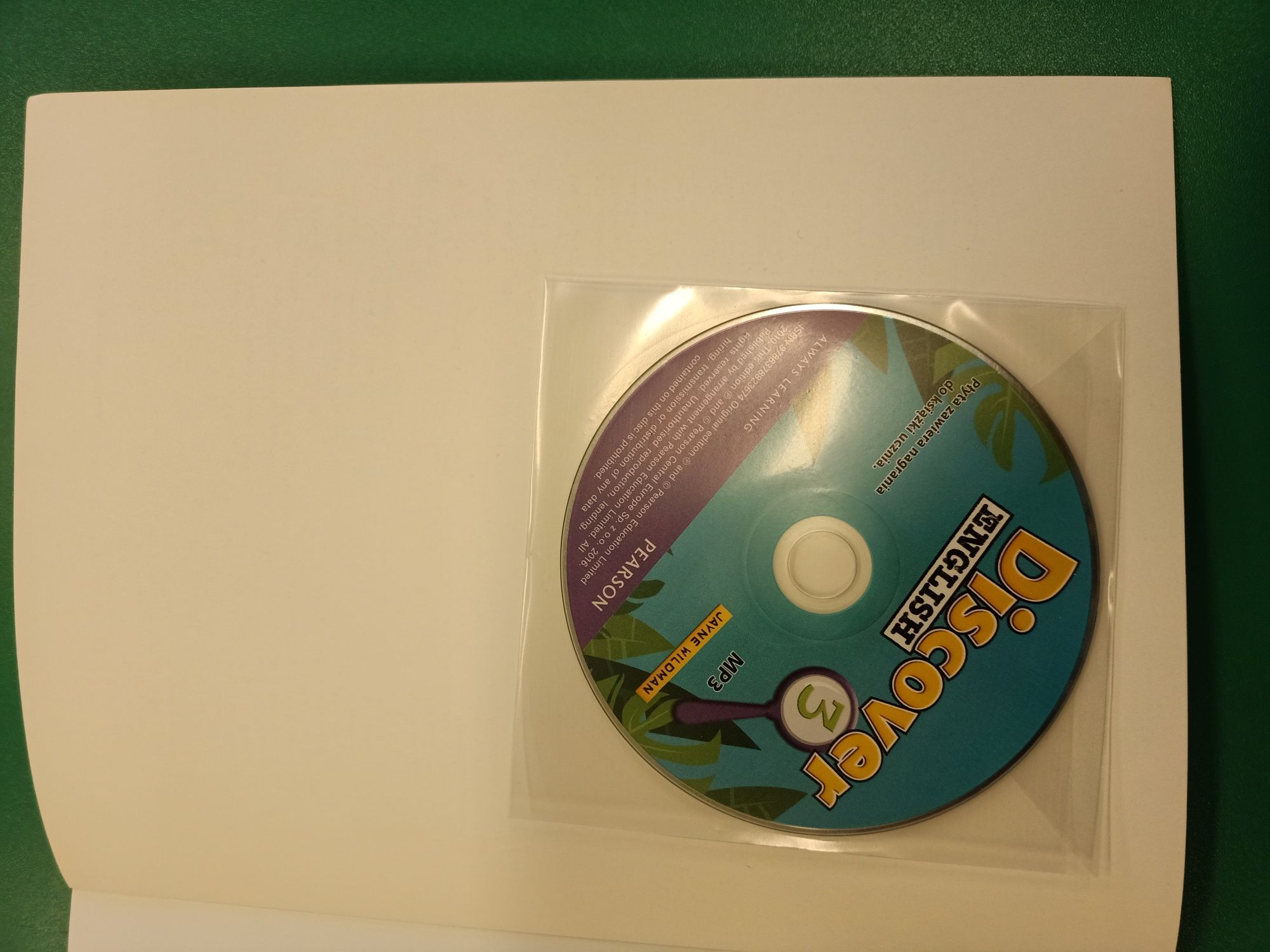 Jęz. angielski - Discover English 3.  z CD - Wydawnictwo Pearson 2015