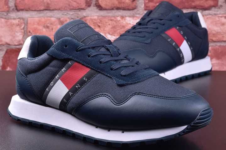 Buty Tommy Hilfiger Retro Leather Runner (EM0EM01081) - 44 WYSYŁKA 24H