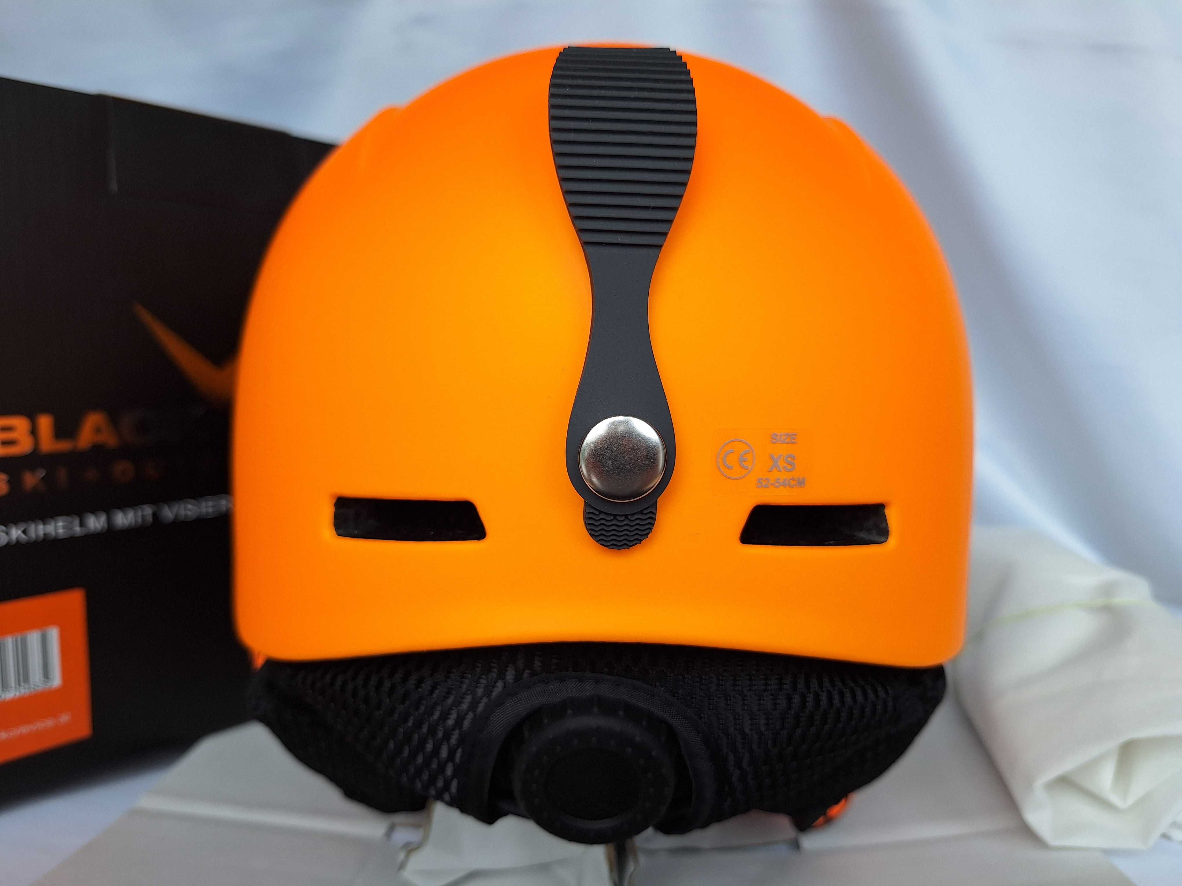 Kask narciarski juniorski Black Crevice Leogang Neon Orange XS 52-54cm