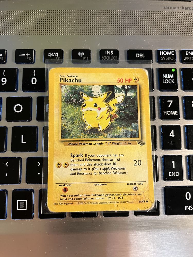 Karty pokemon oryginalne starsze Pikachu Base Set Jungle