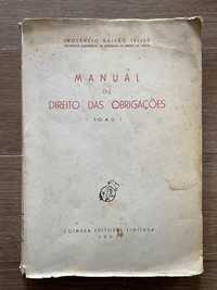 Manual de Direito das Obrigações - Galvão Telles (portes grátis)