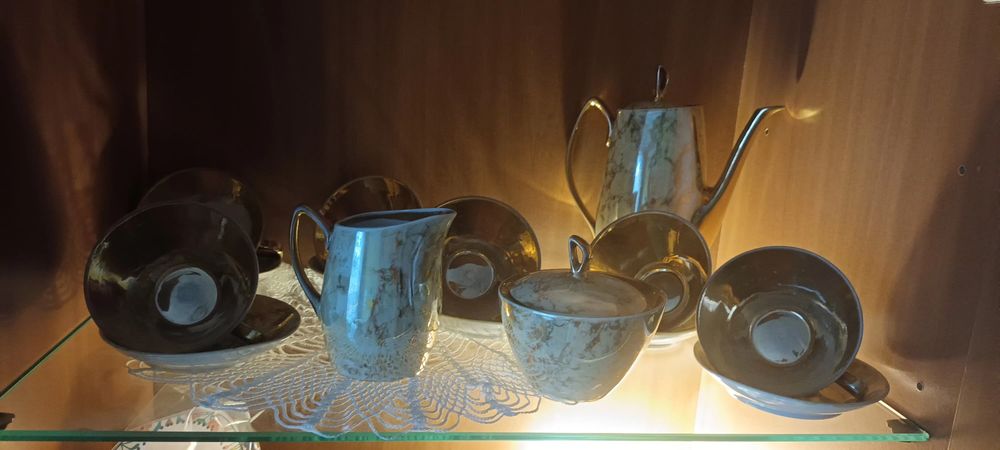 Komplet kawowy z czasów PRL