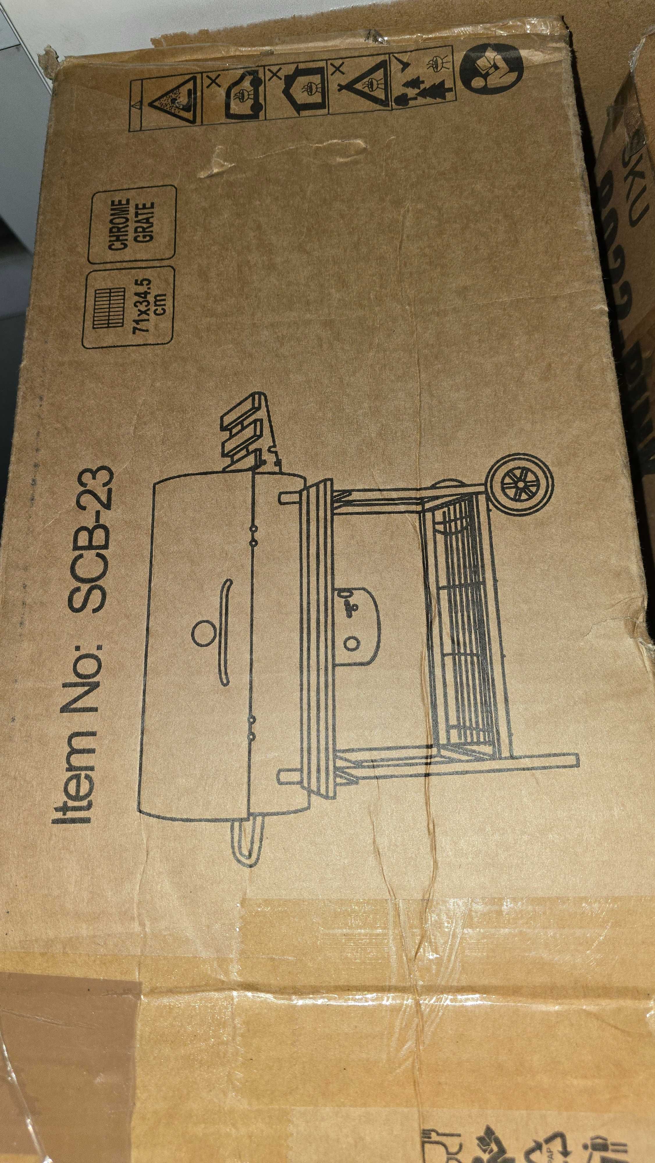 grill węglowy z klapą wędzarnia SCB 23
