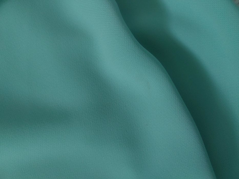 XL sukienka damska mgiełka marszczenia zwiewna zielona miętowa