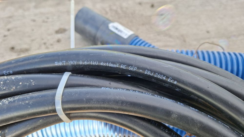 Kabel ziemny YKY 4x10mm² - 11m + arot