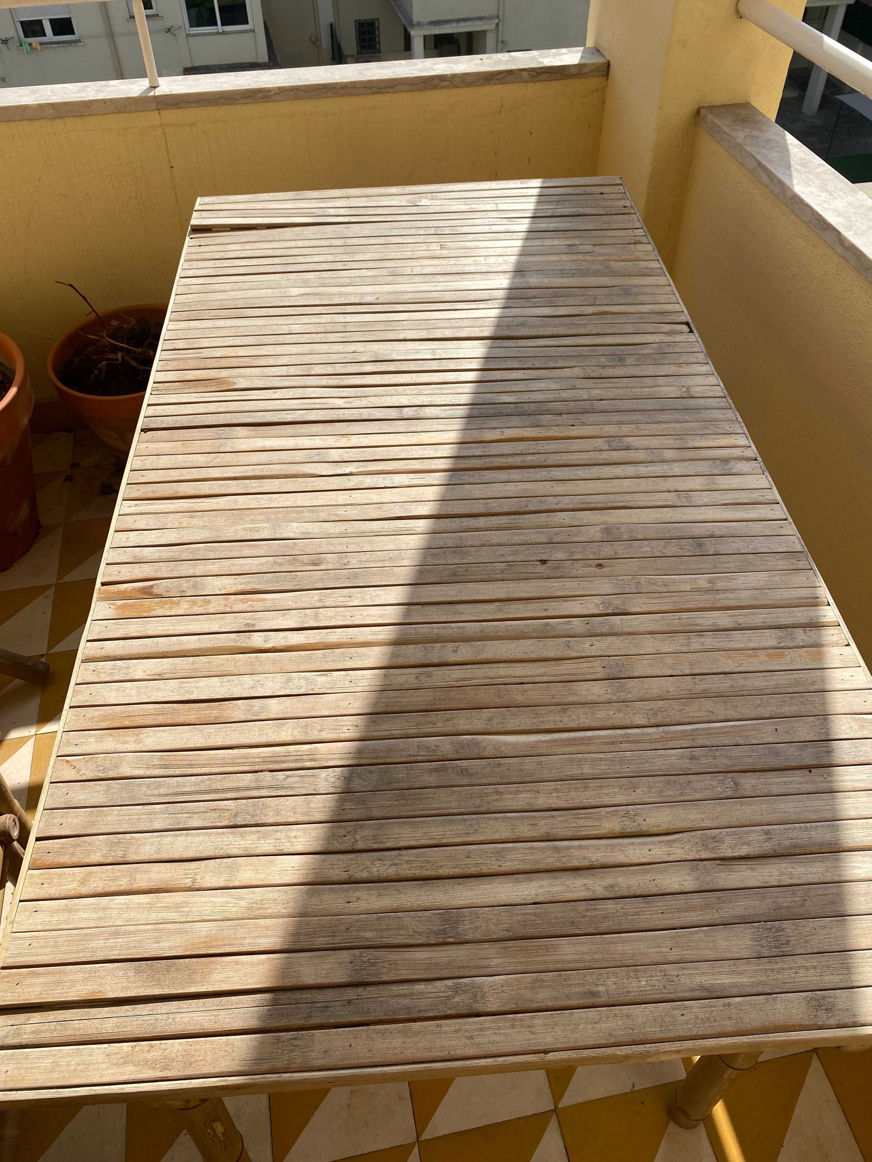 Mesa de jardim retangular - Garden Table bamboo - SKLUM