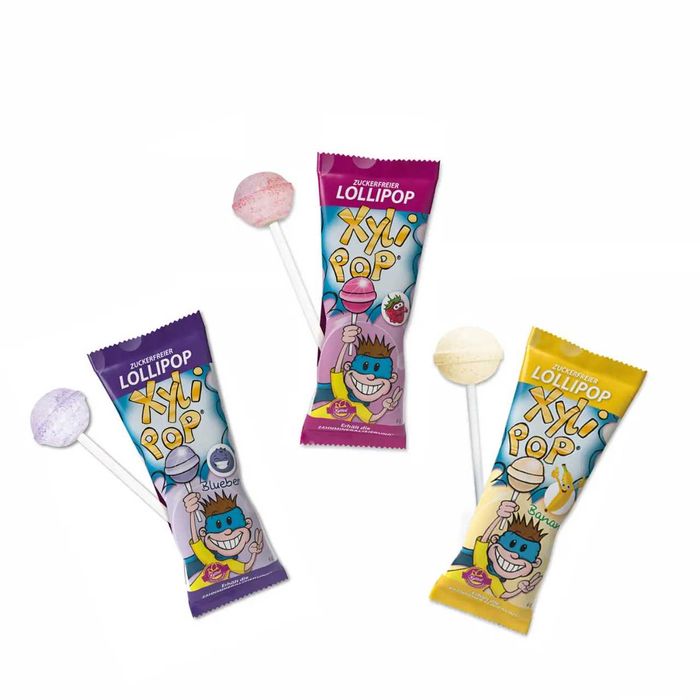 корисні льодяники жуйки з ксилітолом denti pop xylitol xylipop лізак