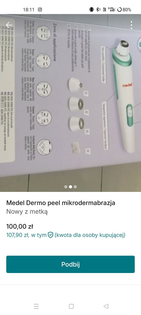 Mikrodermabrazja Mendel Dermo peel