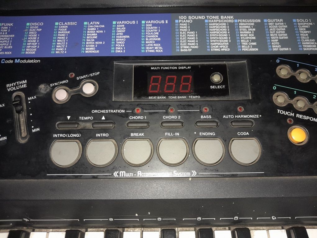 Keyboard casio tone bank CT-700