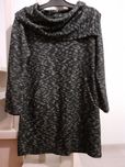 Made in Italy tunika sweter melanż akryl