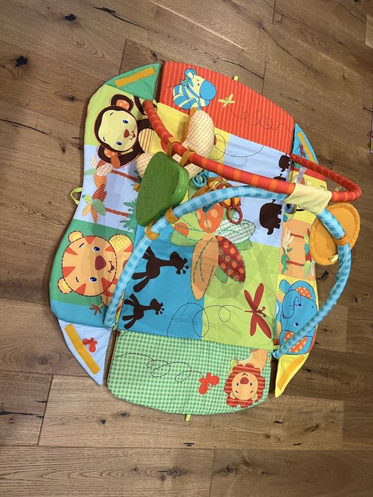 Bright Starts Mata edukacyjna z kojcem Swingin' Safari