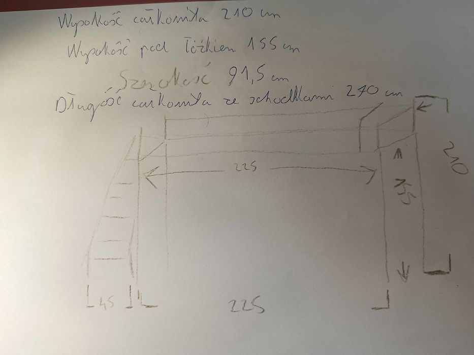 Łóżko Antresola unikalna