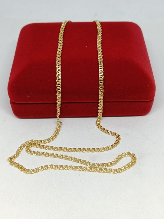 Złoty łańcuszek Mona Lisa długość 55cm, złoto próby 585