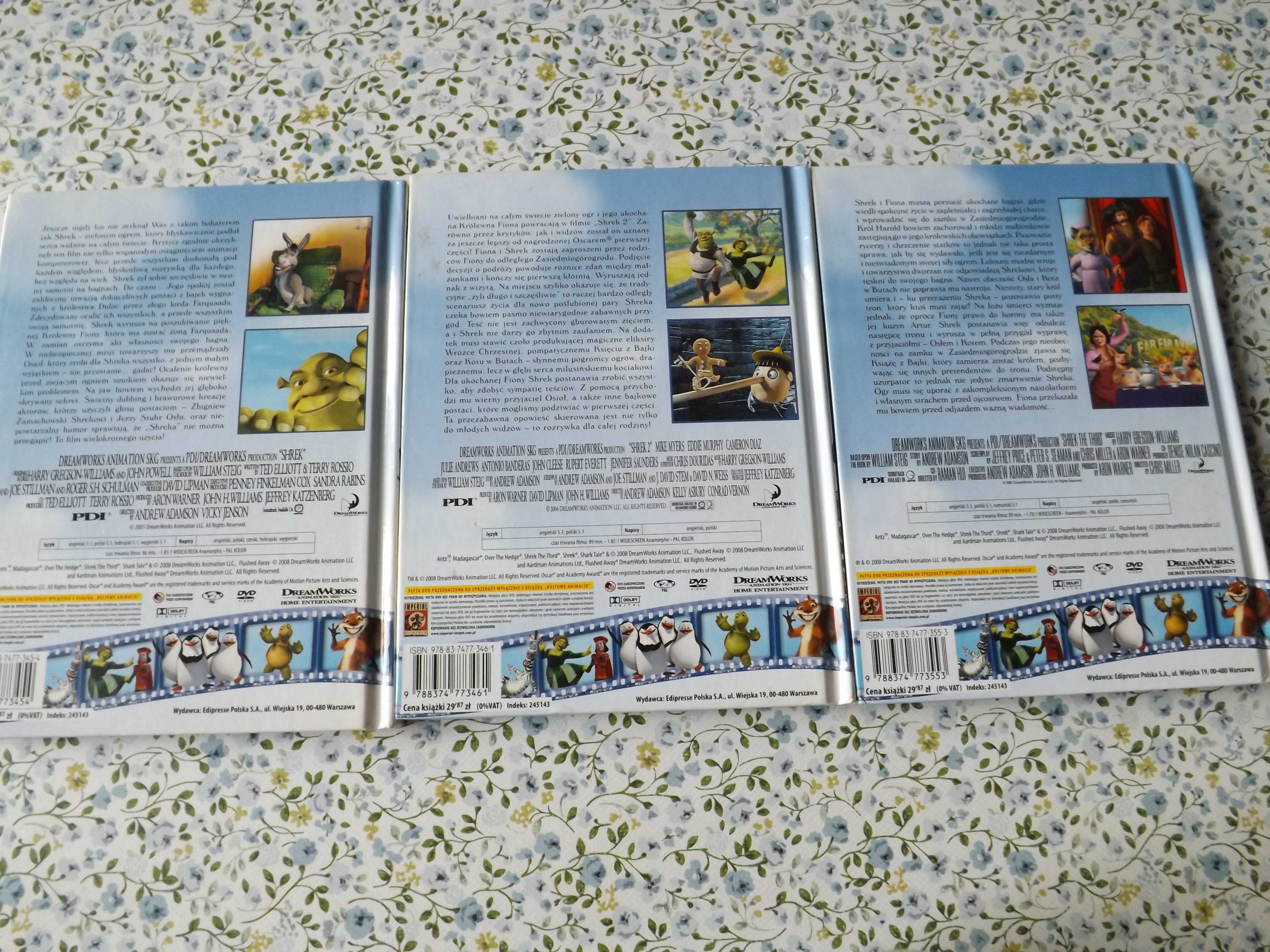 Shrek trylogia dvd bajki film