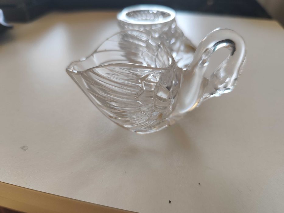 2 peças de cristal francês