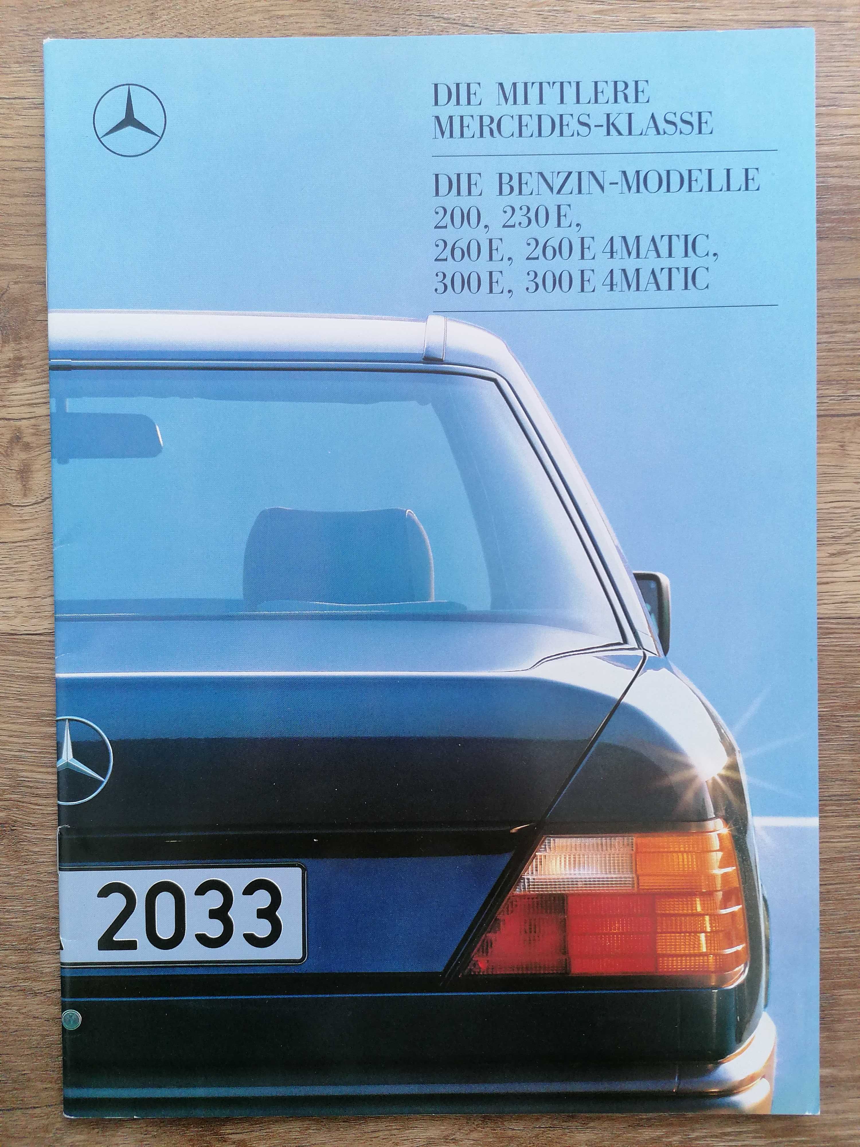Prospekt Mercedes W124 200, 230E, 260E, 300E, 260E/300E 4 Matic