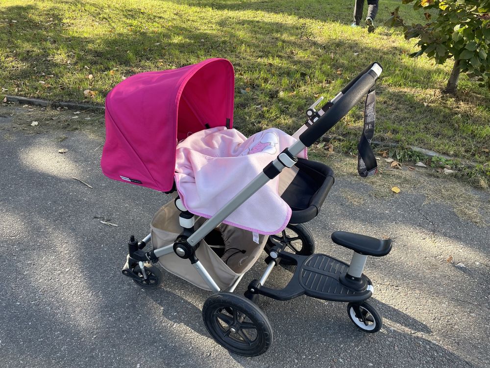 Коляска 2 в 1, візок Bugaboo Cameleon 2 з аксесуарами (з підставкою)