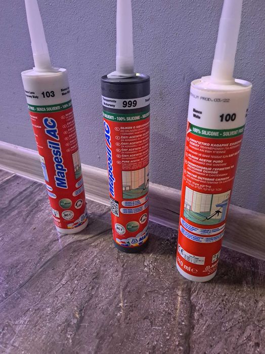 Silikony nowe MAPEI, oryginalnie zapakowane