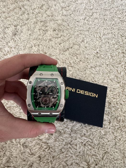 Чоловічий годинник Pagani Design PD-YS012 Silver-Green