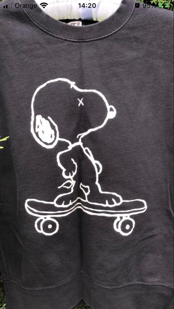 Bluza snoopy UT Kaws XS 34