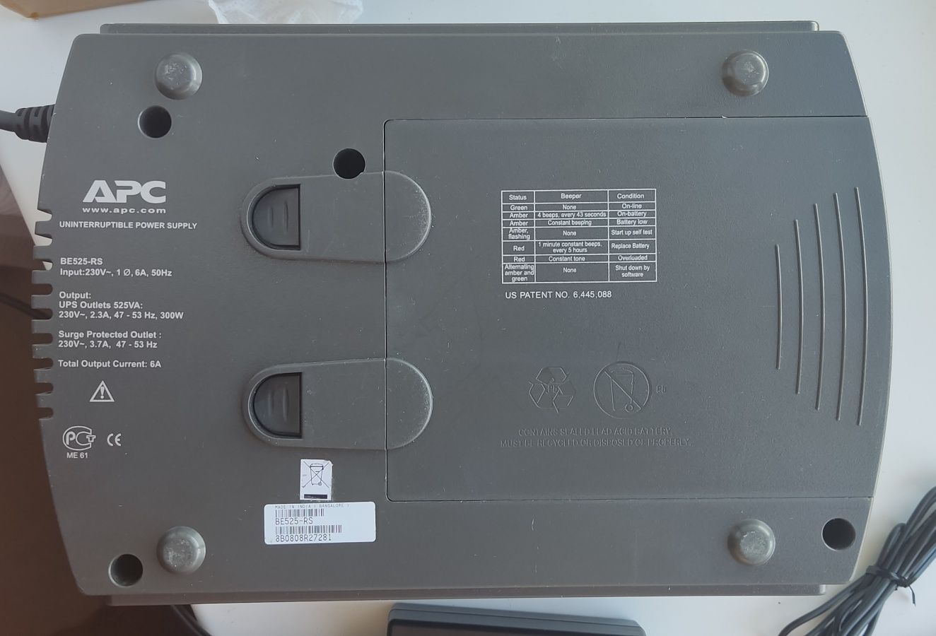 Джерело безперебійного живлення APC BACK-UPS ES 525