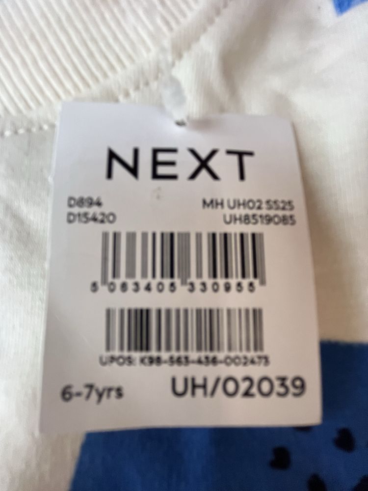 Новая пижама NEXT на 6-7 лет