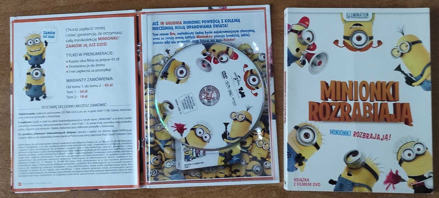 DVD: Minionki rozrabiają Angry Birds Wall-E Batman Moc superbohaterów