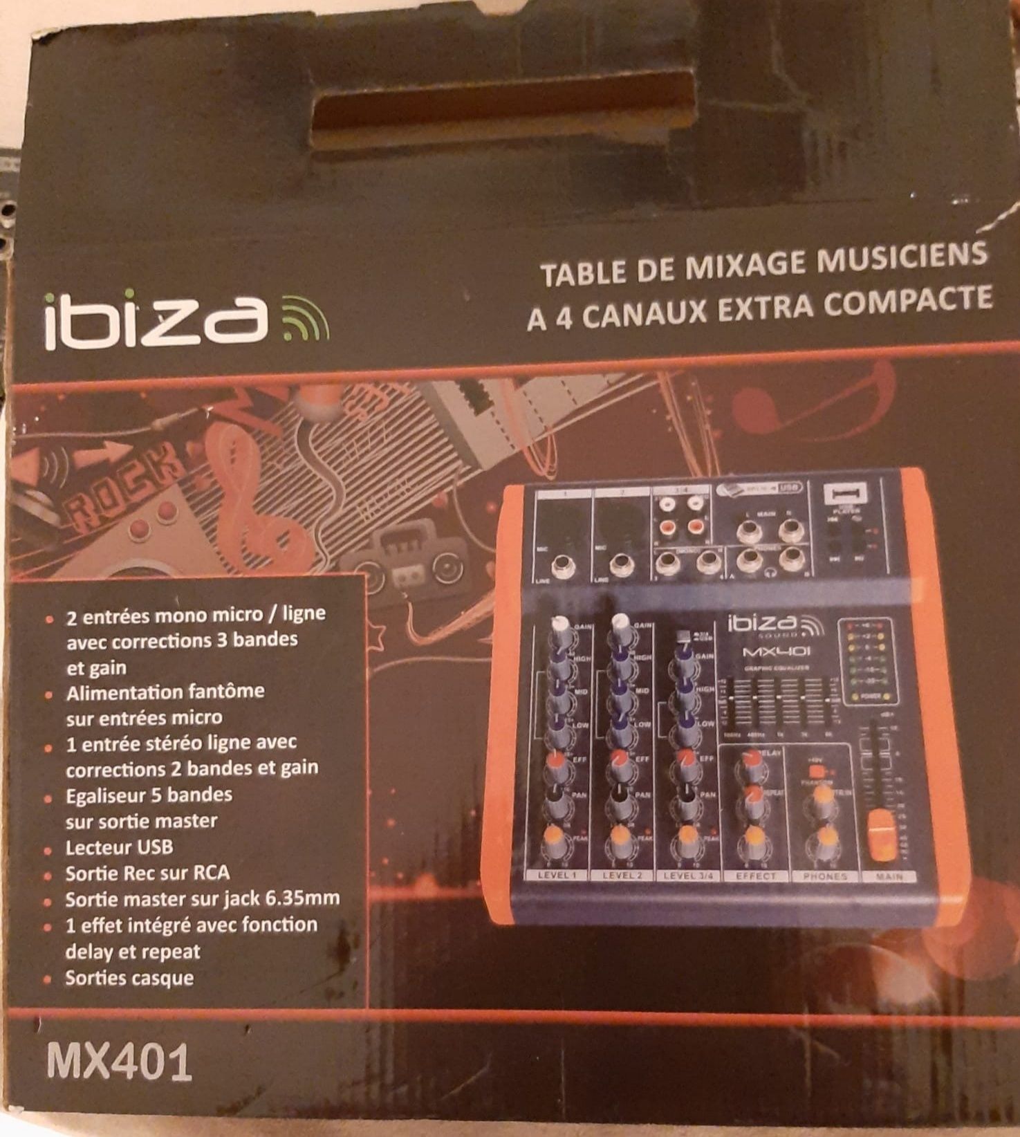 Mesa de mistura Ibiza sound MX 401