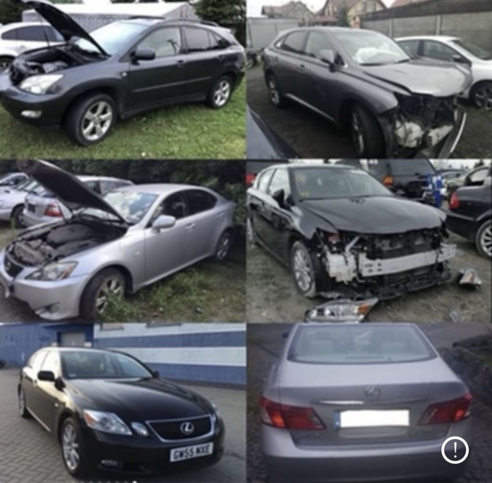 Разборка Lexus CT GS ES IS RX  диски акпп двигатель балка дверь