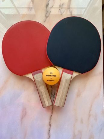 Conjunto de 2 mini raquetes de Ping Pong e 1 bola - Artengo