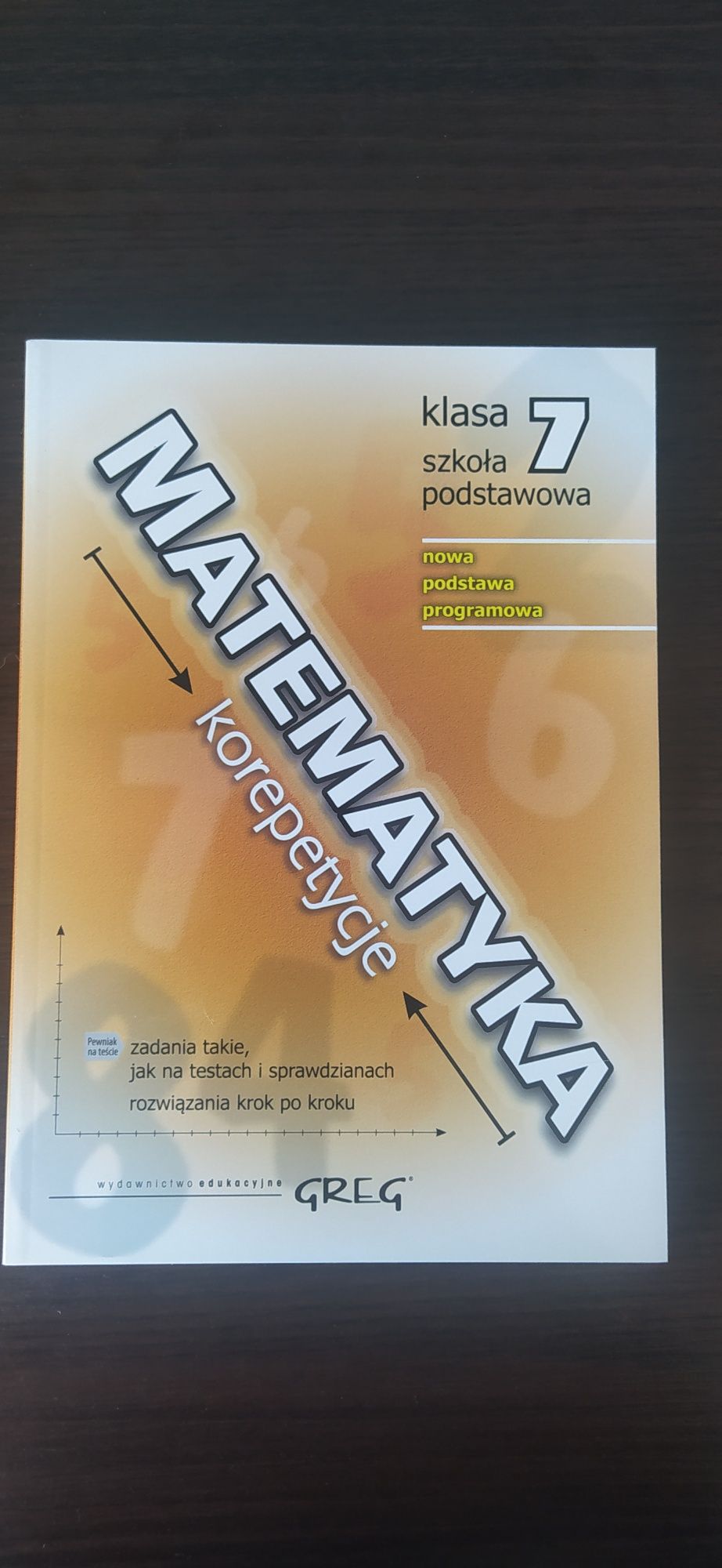 NOWA Matematyka książka do korepetycji z matematyki 7 klasa GREG