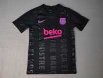 Детская футболка черная Барселона Nike 137-147 см (М)