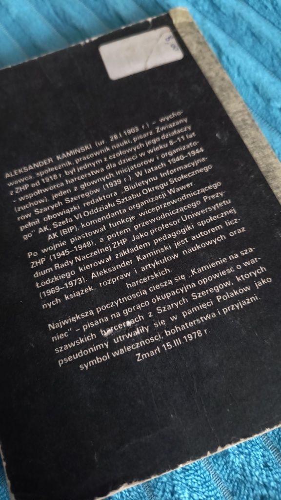 Kamienie na szaniec Aleksander Kamiński
