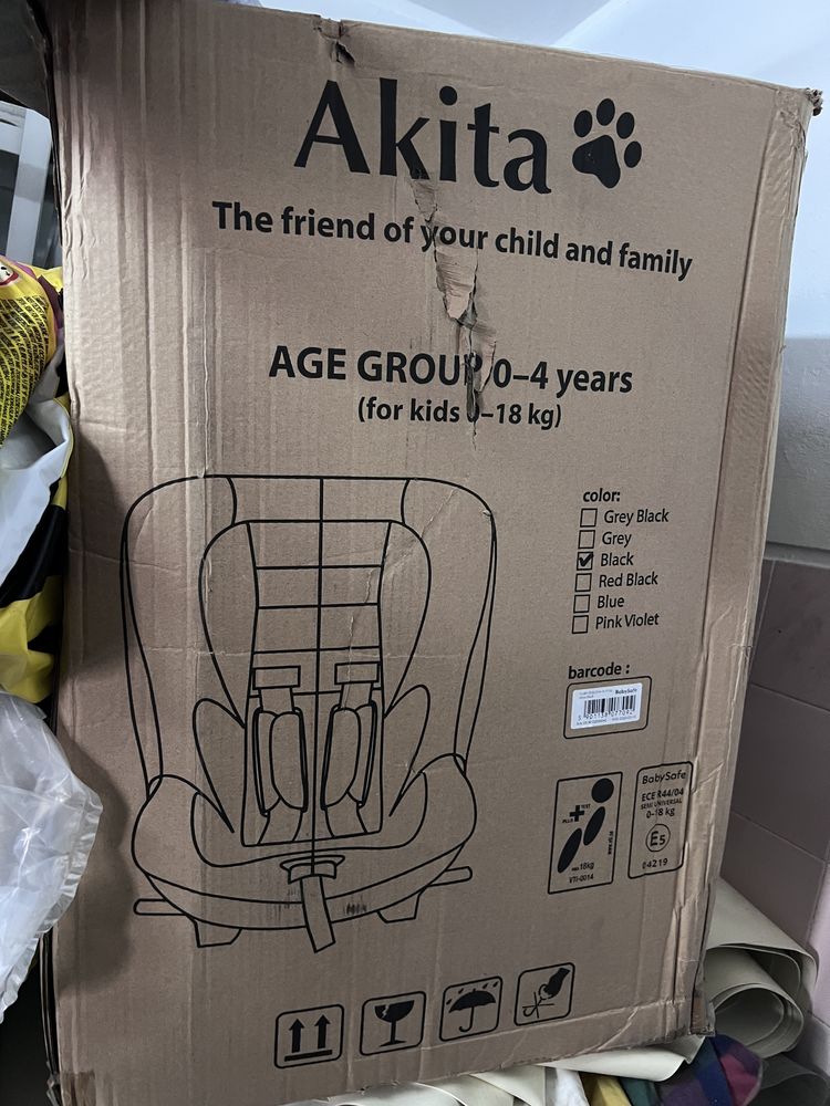 Cadeira auto pada crianças até 18 Kg