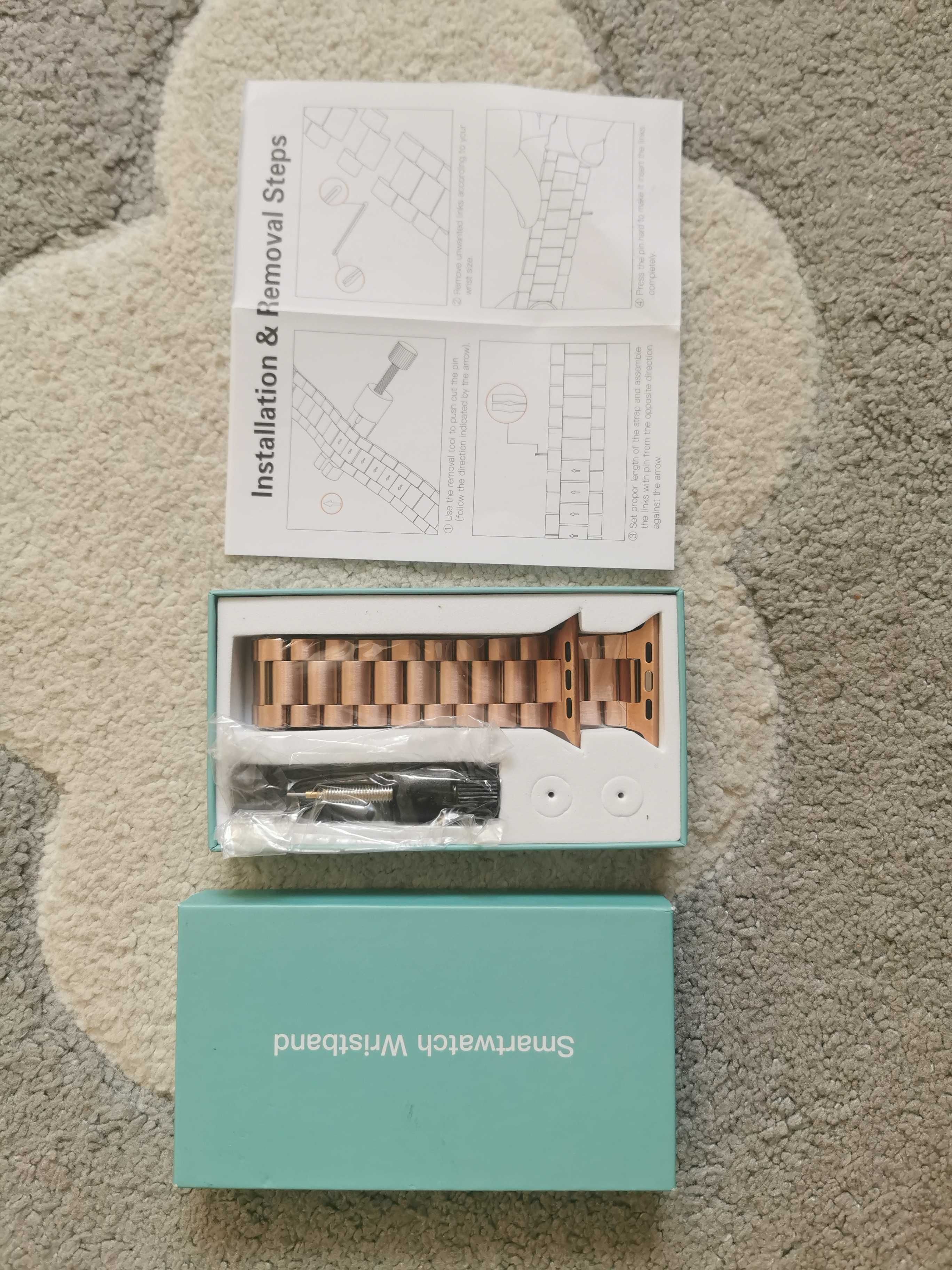 Metalowy Pasek Bransoleta Apple Watch 49mm 45mm 44mm 42mm 41mm 40mm 38