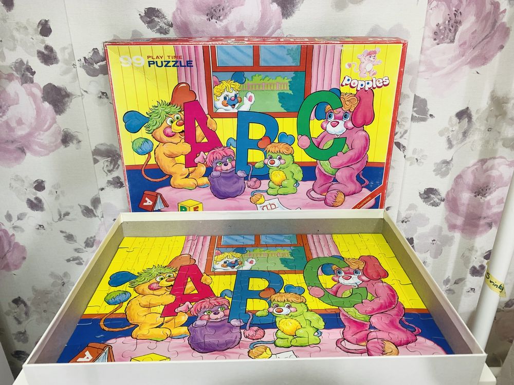 Puzzle Popples 99 elementy, vintage 1986