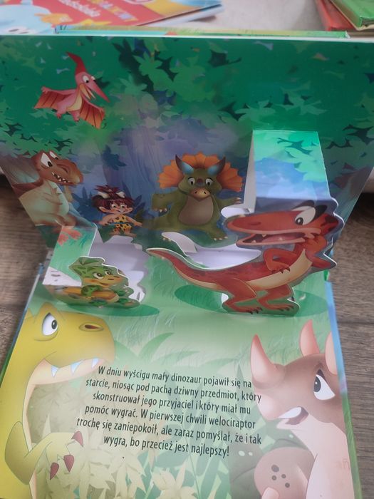 Książeczka rozkładana o dinozaurach