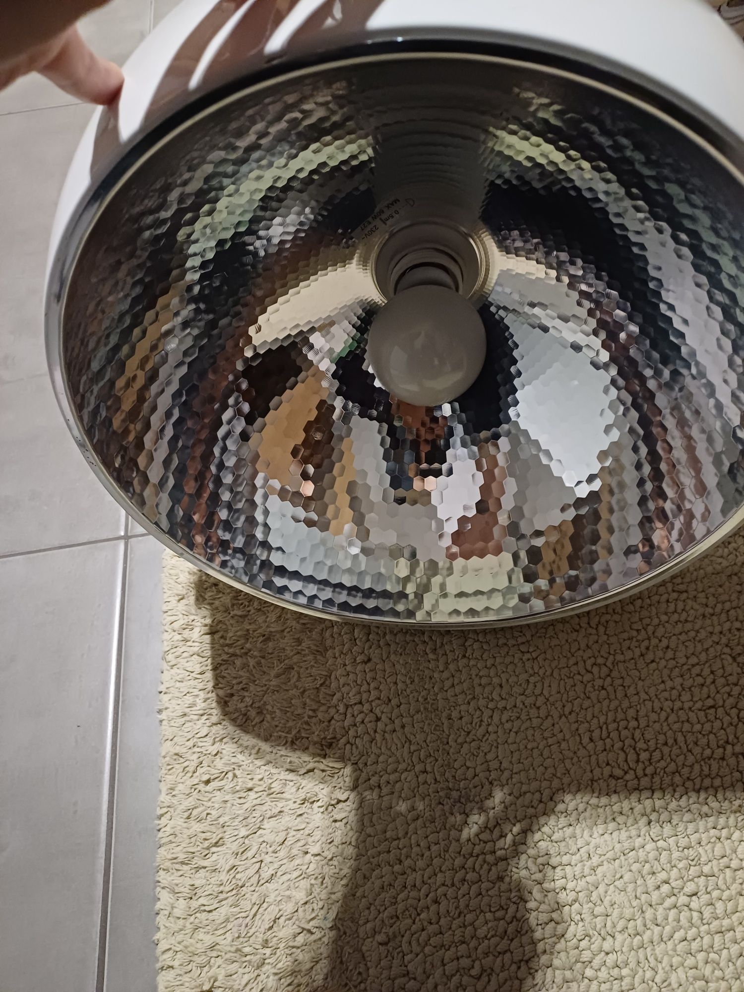 Lampa sufitowa biała nowoczesna loft
