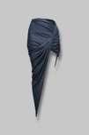 Helmut Lang black micromodal blend side skirt Spódnica Asymetryczna