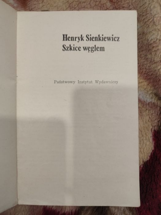 Książka Henryk Sienkiewicz Szkice Węglem