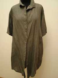 Льняное платье-рубаха-халат итальянского бренда «G.Ricceri»